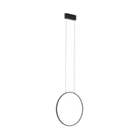 Lampa Sufitowa Wisząca LED 18W 560lm 3000K Ciepła Czarna Nowoczesna CIRCOLO LED S 10810 Nowodvorski