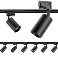 Zestaw Szyna Oświetleniowa Szynoprzewód 2 m + 6x Reflektor Szynowy SAGI GU10 Czarny LUMILED