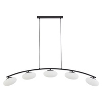 Lampa Sufitowa Wisząca MARIKA Żyrandol Czarno-Biała Nowoczesna 5xG9 3179 TK Lighting