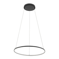 Lampa Sufitowa Wisząca LED 21W 660lm 3000K Ciepła Czarna Nowoczesna CIRCOLO LED M 10812 Nowodvorski
