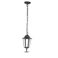 Lampa Ogrodowa Wisząca E27 Na łańcuchu Czarny mat VT-752 V-TAC
