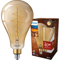 Żarówka LED E27 A160 7W = 40W 470lm 1800K Ciepła 330° FILAMENT Vintage Bursztynowa Ściemnialna Decorative Philips