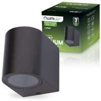 Kinkiet Ogrodowy Elewacyjny Lampa Zewnętrzna GU10 ALLIUM Czarna LUMILED
