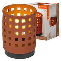 Lampa Stołowa Oprawa Biurkowa Stojąca Dekoracyjna E27 Brązowy USB-C Decor Ledvance