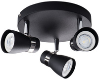 Oprawa lampa sufitowa ENALI 3xGU10 czarna Kanlux