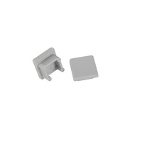 Zaślepka do Profili Aluminiowych Szara Pełna STOPPER Kanlux 2szt.