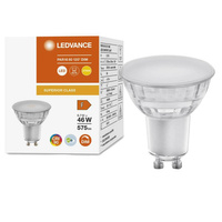 Żarówka LED GU10 6,7W = 48W 575lm 2700K Ciepła 120° CRI90 Ściemnialna Szklana LEDVANCE Superior