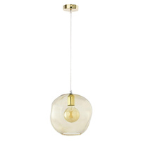 Lampa Sufitowa Wisząca SOL AMBER Zwis Bursztynowo-Złota Nowoczesna E27 3368 TK Lighting