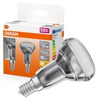 2x Żarówka LED R50 Reflektor E14 1.5W = 25W 110lm 2700K Ciepła 36° STAR Osram