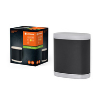 Lampa Ogrodowa Zewnętrzna Kinkiet Elewacyjny LED 9W 700lm 3000K IP44 Szary Endura Ledvance