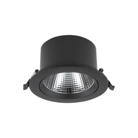 Oprawa Podtynkowa Sufitowa LED 15W 1100lm 4000K Neutralna Czarna EGINA 10558 Nowodvorski