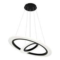 Lampa wisząca COSMO 36W LED Okrągła Oprawa Biała Czarna ML348 Milagro Metal + Akryl
