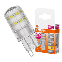 Żarówka LED Kapsułka G9 3W = 30W 320lm 2700K Ciepła 300° Ściemnialna LED PIN Osram