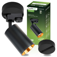 ZESTAW LUMILED SZYNA HUMA CZARNY + REFLEKTOR SZYNOWY SAGI CZARNO-ZŁOTY