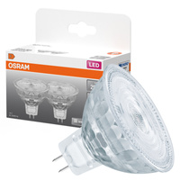 2x Żarówka LED MR16 Reflektor GU5.3 2.6W = 20W 210lm 2700K Ciepła 12V 36° STAR Osram