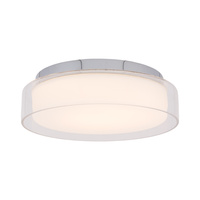 Plafon Lampa Sufitowa Oprawa Natynkowa LED 12W 770lm 4000K Neutralna Chrom Wodoodporna IP44 PAN LED S 8173 Nowodvorski