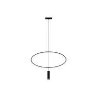 Lampa Sufitowa LED Wisząca HOLAR GU10 Zwis Czarna SOLLUX