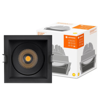 Panel LED Oprawa Podtynkowa Punktowa 8W 650lm CCT Oczko Spot Czarny Darklight Ledvance