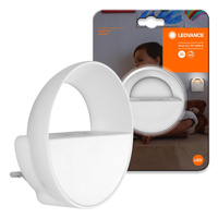 Lampka Orientacyjna Nocna LED 0.6W 230V 4000K Neutralna z Czujnikiem Ruchu i Zmierzchu 7,5cm LUNETTA SUNSET LEDVANCE