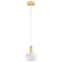 Lampa Sufitowa Wisząca VICHY GOLD S Zwis Złota Szklana Elegancka GU10 2394 TK Lighting