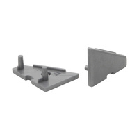 Zaślepka do Profili Aluminiowych Szara Pełna STOPPER Kanlux 2szt.