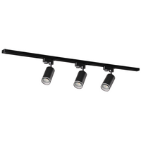 Zestaw Szynowy Szynoprzewód Szyna Listwa 1-Fazowa + 3x Reflektor GU10 Czarna PARIS Sanico Goldlux