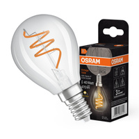 Żarówka LED Dekoracyjna P45 Kula E14 4.6W = 40W 470lm 2700K Ciepła CRI90 300° Filament Ściemnialna Vintage 1906 Osram