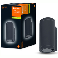 Lampa Ogrodowa Zewnętrzna Kinkiet Elewacyjny LED GU10 IP44 Szary Endura Ledvance