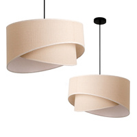 Lampa Wisząca Dekoracyjna Zwis Bambusowa E27 Boho Floxen Slant Kobi