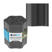Obrzeże Ogrodowe Trawnikowe Elastyczne Faliste 20cm x 9m Grafit CELLFAST