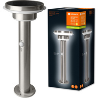 Lampa Ogrodowa LED Zewnętrzna Stojąca Słupek Ściemnialna 40cm 6W 400lm 3000K IP44 Srebrny Z Czujnikiem Ruchu i Zmierzchu Endura Ledvance