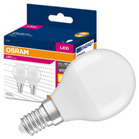 2x Żarówka LED P45 Kulka E14 4.9W = 40W 470lm 2700K Ciepła 200° VALUE CLASSIC Osram