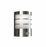 Kinkiet Ogrodowy Lampa Elewacyjna Zewnętrzna E27 IP44 z Czujnikiem Ruchu i Zmierzchu Srebrna Calgary Philips