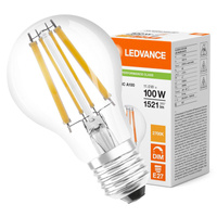 Żarówka LED A60 E27 11W = 100W 1521lm 2700K Ciepła Biała FILAMENT ŚCIEMNIALNA LEDVANCE