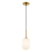 Lampa Wisząca Sufitowa ALIAS Złota 1xE14 fi 120 Milagro