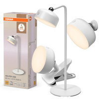 Lampka Biurkowa Stołowa Regulowana 1.8W 140lm 3000K Ciepła 114° Akumulatorowe Biała Ściemnialna Decor Helper Gadet Osram