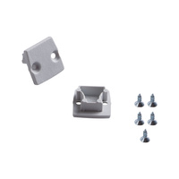 Zaślepka do Profili Aluminiowych Szara Pełna STOPPER Kanlux 2szt.