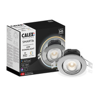Oprawa LED Podtynkowa Sufitowa Halogenowa Biała SMART WiFi 5W 345lm CCT TUYA CALEX