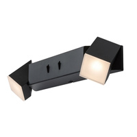 Kinkiet Ścienny Lampa 8W Czarny Nowoczesny Kessy Rabalux