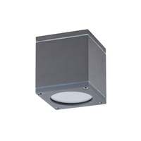Lampa Ogrodowa Zewnętrzna Kinkiet Elewacyjny LED GU10 IP54 Antracyt Minimalistyczny Akron Rabalux