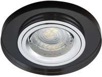 Oprawa sufitowa halogenowa szklana MORTA MR16 czarna Kanlux