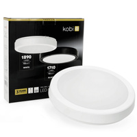 Plafon LED Łazienkowy Sufitowy Natynkowy 18W 1890lm 4000K 120° Biały IP65 Nairos Kobi