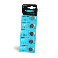 Baterie Litowe Guzikowe Płaskie 50mAh CR1616 Blister Videx 5 szt.