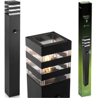 Lampa Ogrodowa Słupek Zewnętrzny Stojący E27 LED Czujnik Ruchu TAXUS 2 80cm LUMILED