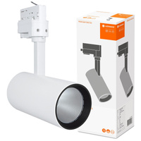 Oprawa LED Reflektor Szynowy 25W 1900lm 4000K Neutralna 3-Fazowy Regulowany  Biały Tracklight Ledvance