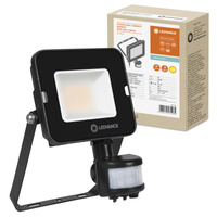 Naświetlacz LED 20W 1800lm 3000K IP65 Czarny z czujnikiem ruchu i zmierzchu LEDVANCE COMPACT V