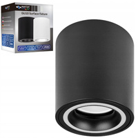 Oprawa Natynkowa Halogenowa Tuba Reflektor Spot GU10 Okrągła Czarna Masterled