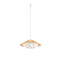 Lampa Sufitowa Wisząca E27 Biała Skandynawska JAPANDI S 11156 Nowodvorski