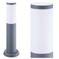 Lampa ogrodowa LED Słupek E27 OSLO TUBA GOLDLUX (Polux) NISKA SZARY 45cm