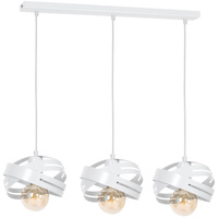 Lampa wisząca nowoczesna biała CORONA 3x E27 MiLAGRO